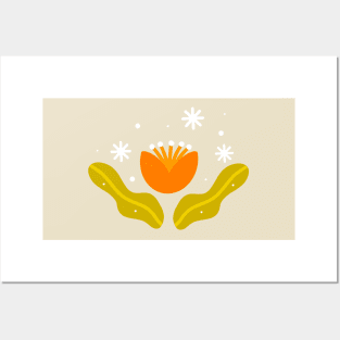 Orange Flowers Posters and Art